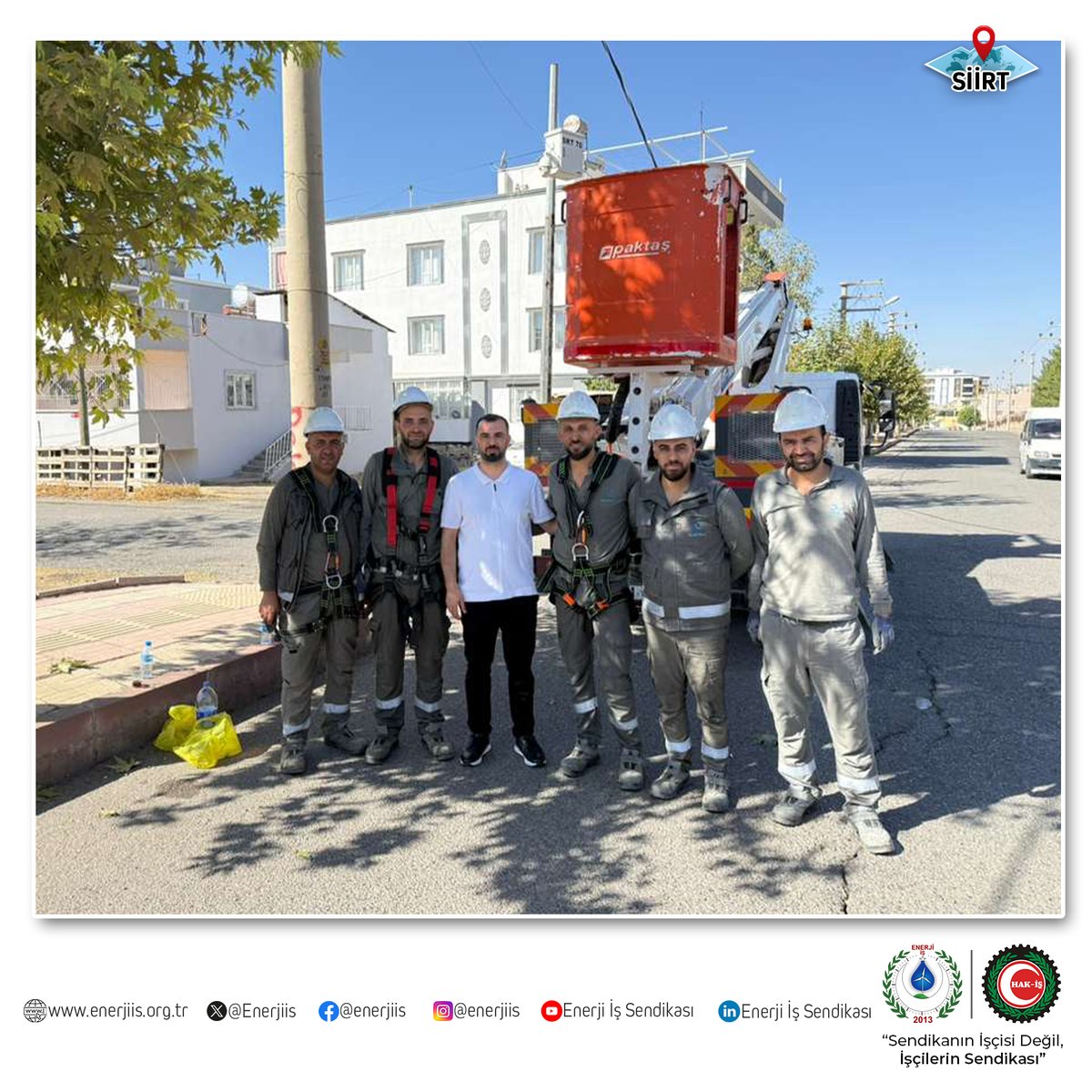 Sendikamızın Siirt DEDAŞ İl Temsilcisi, Siirt ekipleri ile bir araya gelmiştir. Üyelerimize sendikal süreçler üzerine bilgilendirmeler yapılmıştır. Üyelerimize şükranlarımızı sunar, çalışmalarında muvaffakiyetler dileriz.

<a href="/DicleElektrikAS/">Dicle Elektrik</a>  

#enerjiişsendikası