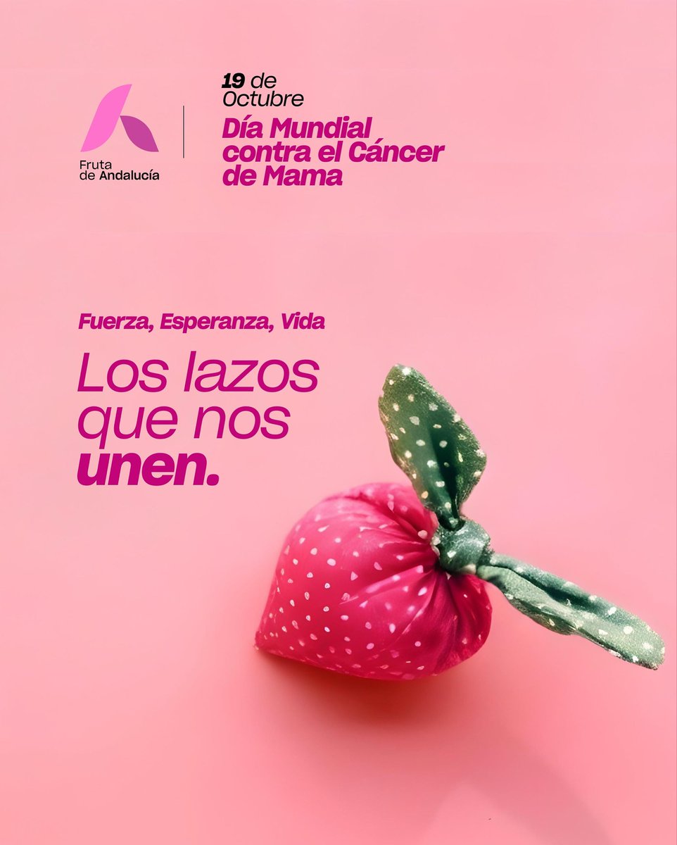 En el Día Mundial contra el Cáncer de Mama en FRUTA DE ANDALUCÍA destacamos los valores que suman en esta lucha: la fuerza de quienes luchan cada día, la esperanza que impulsa a seguir adelante y el valor de la vida, que nos inspira a cuidar de nosotros y de los demás.