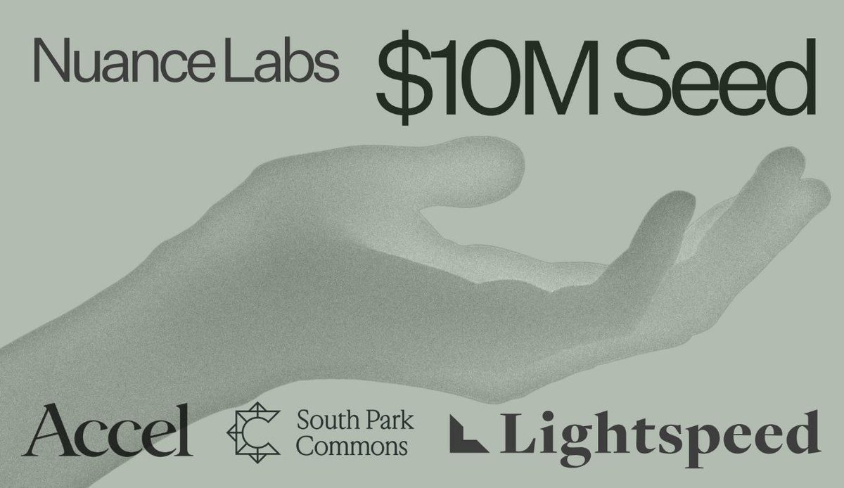 🪂🪂 Nuance Labs Waitlist / Early Access is LIVE! <a href="/nuance_ai/">Nuance Labs</a>

• Raised : $10M Funding 
• Cost: $0 (FREE)
• Backed : Accel , South Park Commons , Lightspeed &amp; Top Tier 1 Vc.'

""* Nuance Labs Aims To Create AI That Feels As Natural To Talk To As A Real Person. 

✅ Step-by-Step