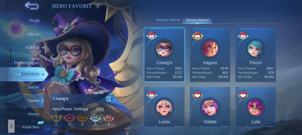 Wts akun ml (AKUN PRIBADI)

Spek: Kagura exorcist, legend lunox, novaria collector, angela &amp; karrie kishin, claude &amp; floryn sanrio

Price: 580k
avrek, allreff, bisa nyicil max 5h
☎️dm/wa : wa.me/6285733412690

#zonauang #zonajajan #mlbb