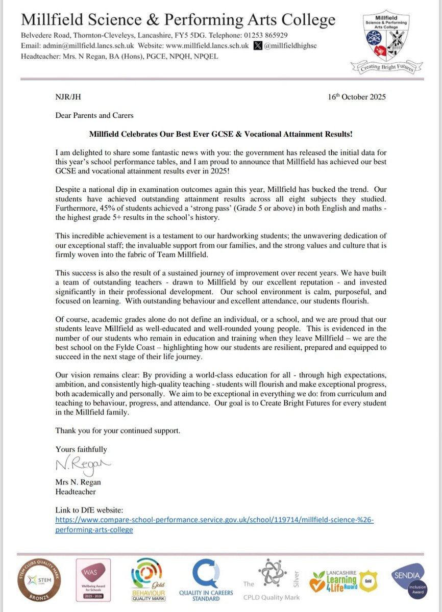 Millfield Science and Performing Arts College tweet media
