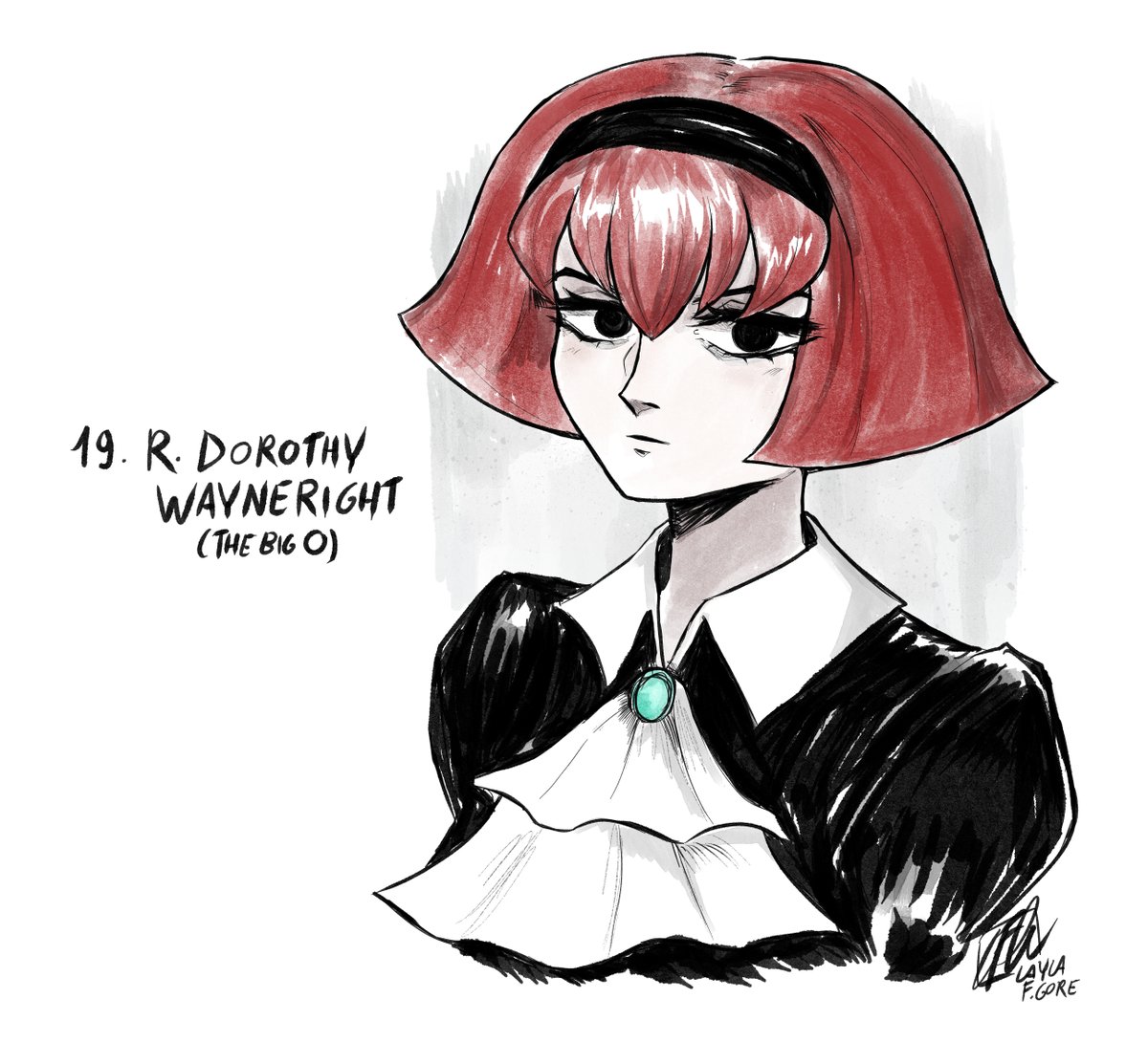 laylafgore's tweet image. #Inktober Day 19: R. Dorothy Wayneright (The Big O)
#TheBigO #THEビッグオー #ビッグオー