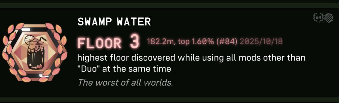 gamedeveloper_t's tweet image. Swamp water top 100! (#84)