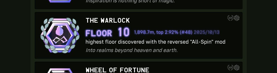 gamedeveloper_t's tweet image. Warlock top50~