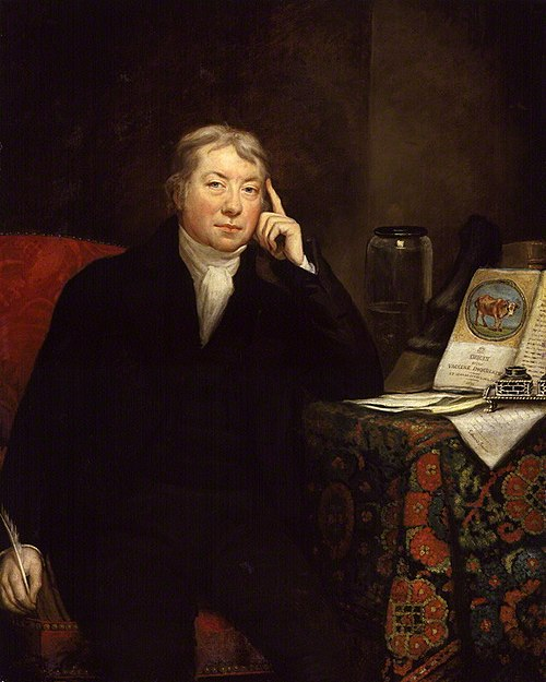 Edward Jenner, padre dell'immunizzazione. 
Maestro Venerabile della sua Loggia di appartenenza, la Royal Faith and Friendship nº 270 all'Oriente di Berkeley.