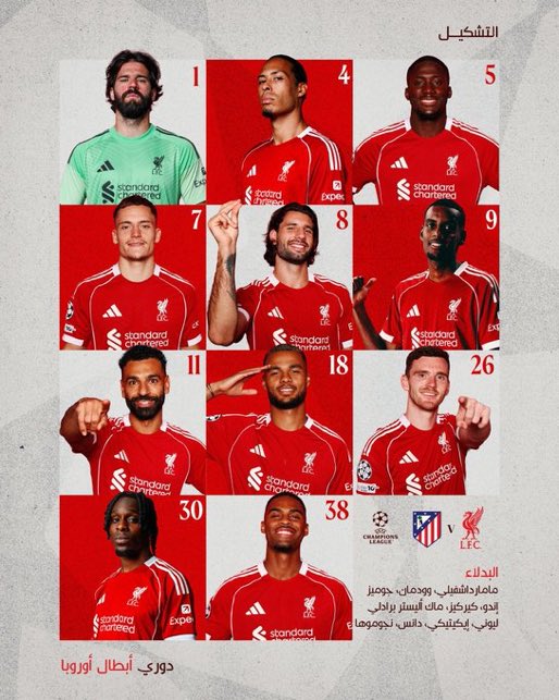 سلوت إذا يبي يعدل أغلاطه يلعب كل لاعب في مركزه الصحيح وأفضل تشكيلة من بداية الموسم كانت في مباراة اتلتيكو واتمنى يبداً فيها 

ماهي التعديلات بالتشكيلة عزيزي المتابع ؟