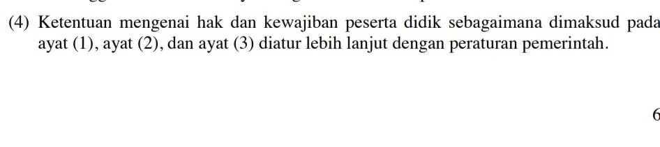 krswhy's tweet photo. Kawan-kawan, ada yang bisa informasikan Peraturan Pemerintah yang disebut dalam Pasal 12 ayat (4) Undang-undang Nomor 20/2003 tentang Sistem Pendidikan Nasional? Terima kasih. https://t.co/KjeTNt4p4R