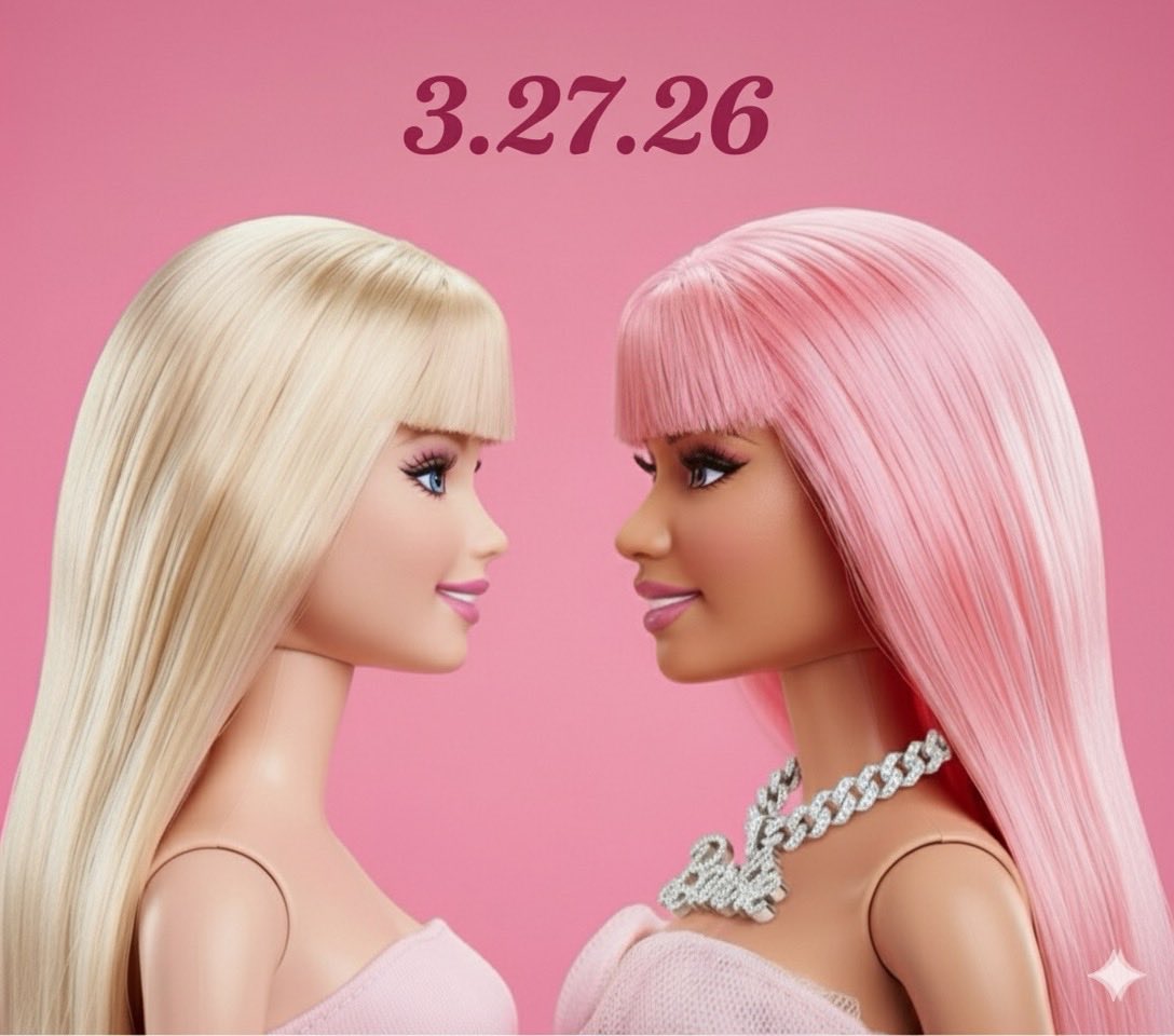 ITSSSS BARBIEEEEE BITTCCHHHH 🩷🦄 3.26.27  <a href="/NICKIMINAJ/">Nicki Minaj</a> #NickiMinaj #NM6 #Barbie #BARBZ
