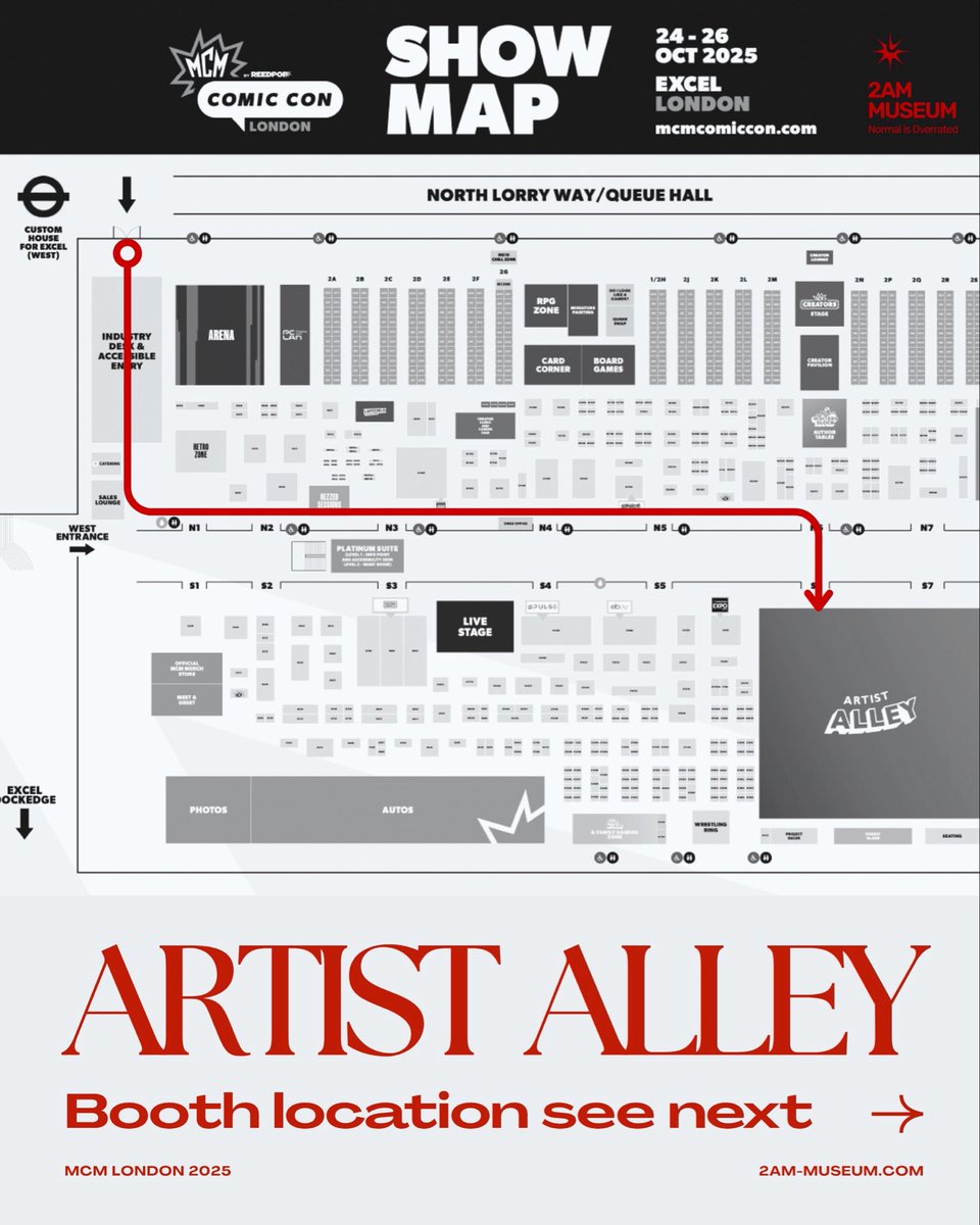 2ammuseum's tweet photo. 2AM Gang’s hitting #mcmlondon for the first time! Artists’ booths are spread out, so don’t miss a single one! Grab your autograph and show us some love! 

(Of course, recommend us the best dining places please ❤️) https://t.co/cl4xa36aWw