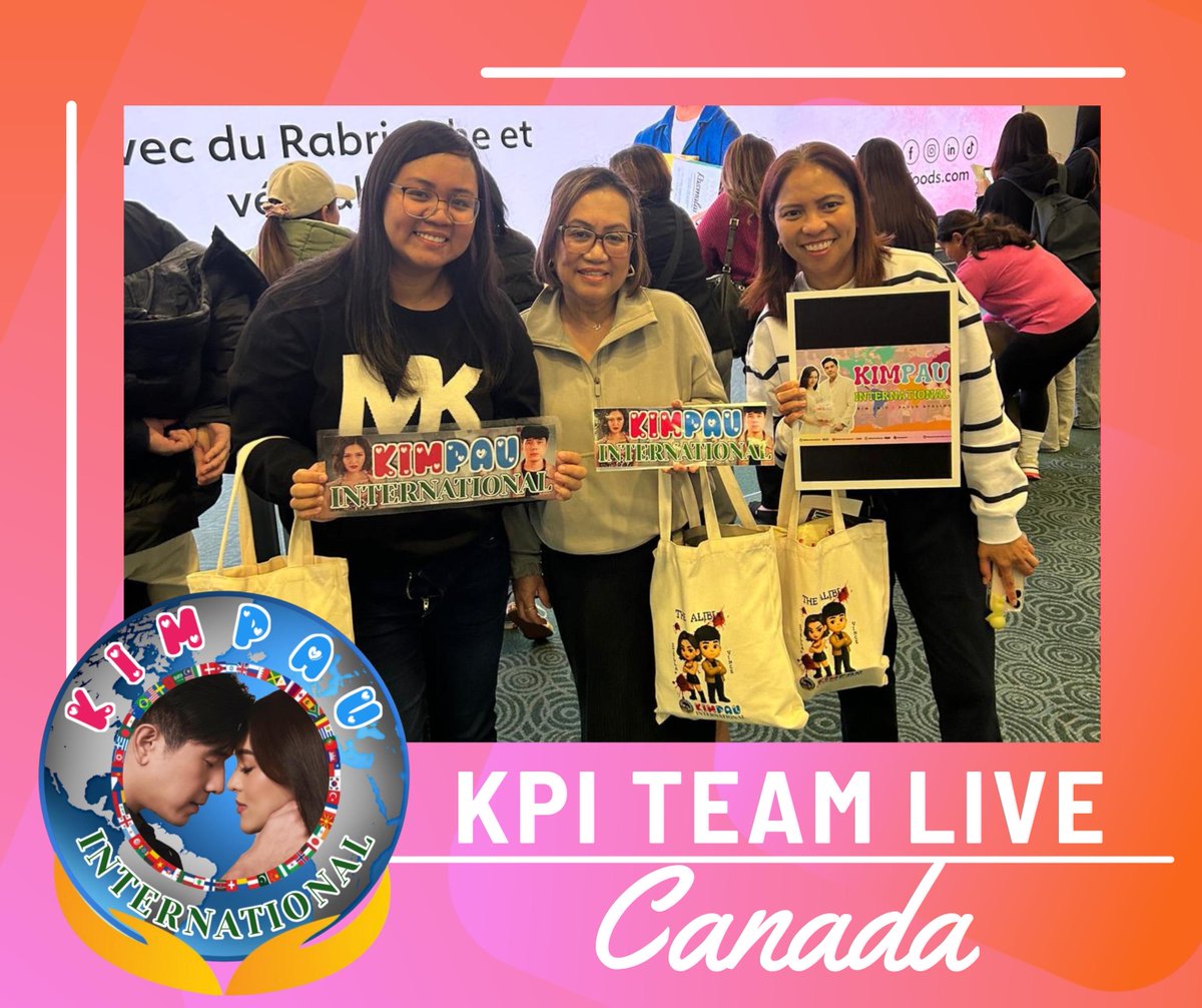 A huge shoutout to our amazing KPI Team Live in Canada! 🇨🇦 Thank you for being there from the airport salubong, the meet and greet, and for attending both shows, for all your effort, and for sharing the pictures and videos your dedication made this day extra memorable. Thank you