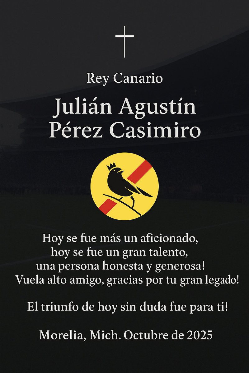 Nuestras oraciones para <a href="/ReyCanario/">Rey Canario</a> y nuestra solidaridad para sus familiares.