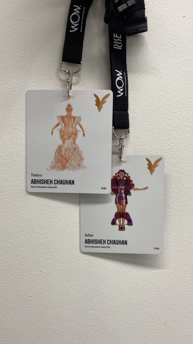 bennettuniv's tweet image. Bennett’s Abhishek Chauhan (School of Design) shines at the 2025 World of WearableArt (WOW) with his creations ‘Thaliora’ &amp;amp; ‘Aether’ — both finalists in the Avant Garde &amp;amp; Aotearoa sections. 

#WOW2025 #WorldOfWearableArt #DesignWithPurpose #BennettUniversity