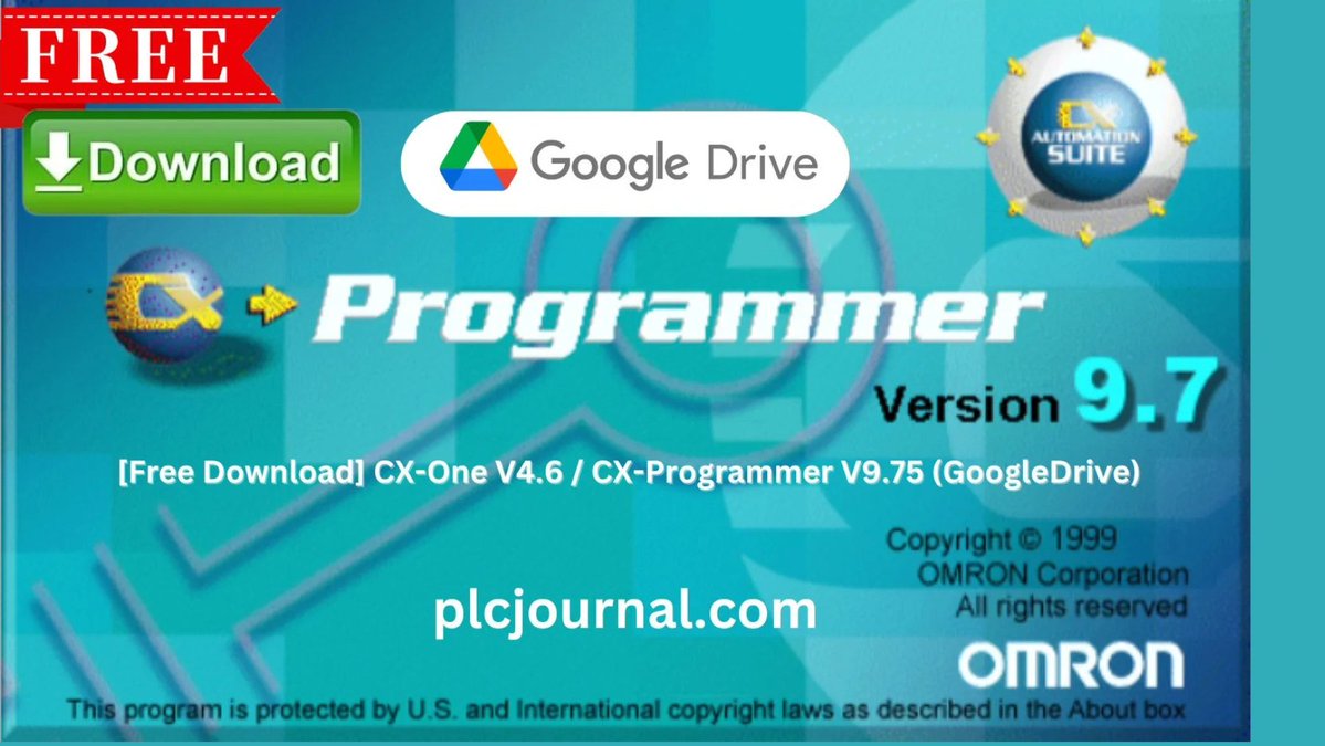 plcjournal's tweet image. Omron CX-Programmer V9.7 – Free Download (Google Drive)
Automation engineers’ favourite programming tool is here. #omroncxprogrammer #cxone #plcprogramming #automationsoftware #cxv975