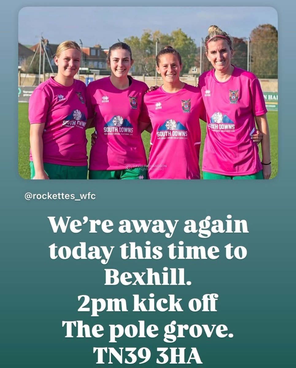 Bognor Regis Town WFC (@rockettes_wfc) on Twitter photo We are away to <a href="/BexhillUnitedFC/">Bexhill United</a> today.  2pm kick off.  #COYR We are away to <a href="/BexhillUnitedFC/">Bexhill United</a> today.  2pm kick off.  #COYR