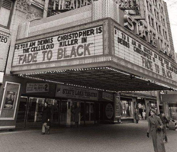TCinCT_2012's tweet image. 45 years ago (!) this week, &quot;FADE TO BLACK&quot; was released in theaters nationwide. It has since become a &quot;cult classic&quot;, recognized as being ahead of it&apos;s time. Here&apos;s a theater marquee, LA TIMES opening day ad, VARIETY ad, newspaper ads :