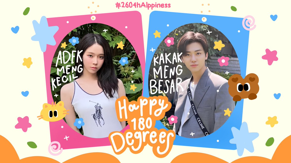 RT will be appreciated! ୨୧

Hainggg! 🌷Dalam rangka merayakan 6th Monthversarry Iyon-Isha #AI180Degrees ada 4 SLOT FREE LAYOUT BY REQUEST  yang bisa kalian jemput hari ini 💕

⏰: 19.15 WIB
📍: by DM

More info scroll down ⬇️

#zonauang #zonaba