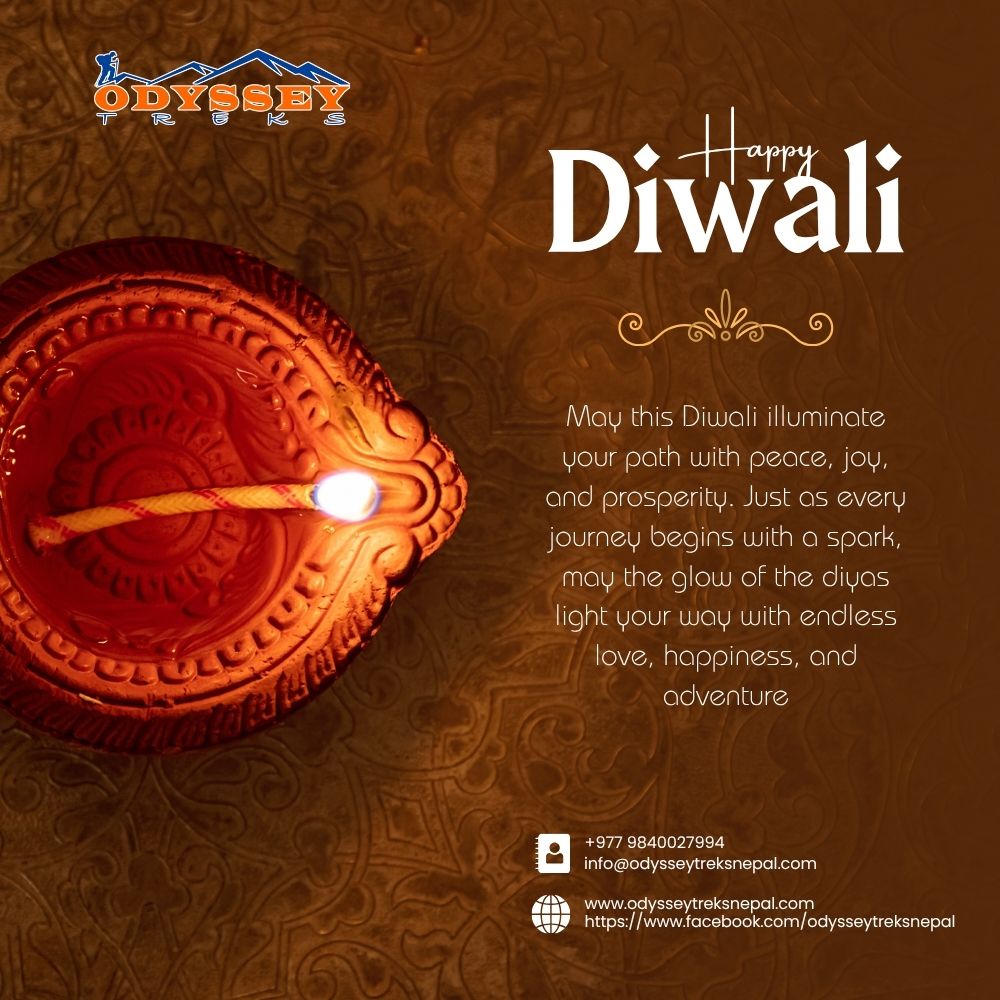 ✨ Odyssey Treks Wishes You a Bright and Joyous Diwali ✨