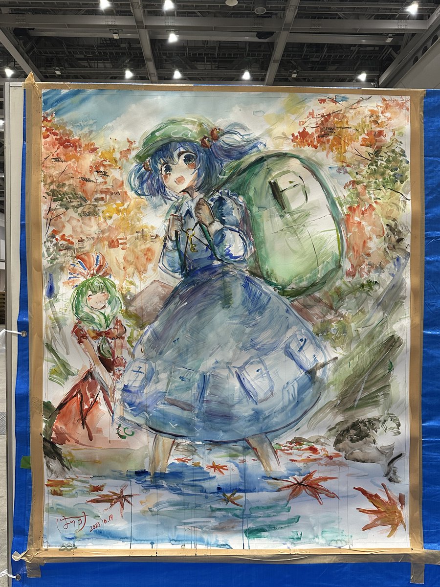 例大祭お疲れ様でした！
6サークル同時の100号ライブペイントでした！
たくさんの方に見ていただいてありがたい！！！！
また次のイベントでもよろしくお願いします！