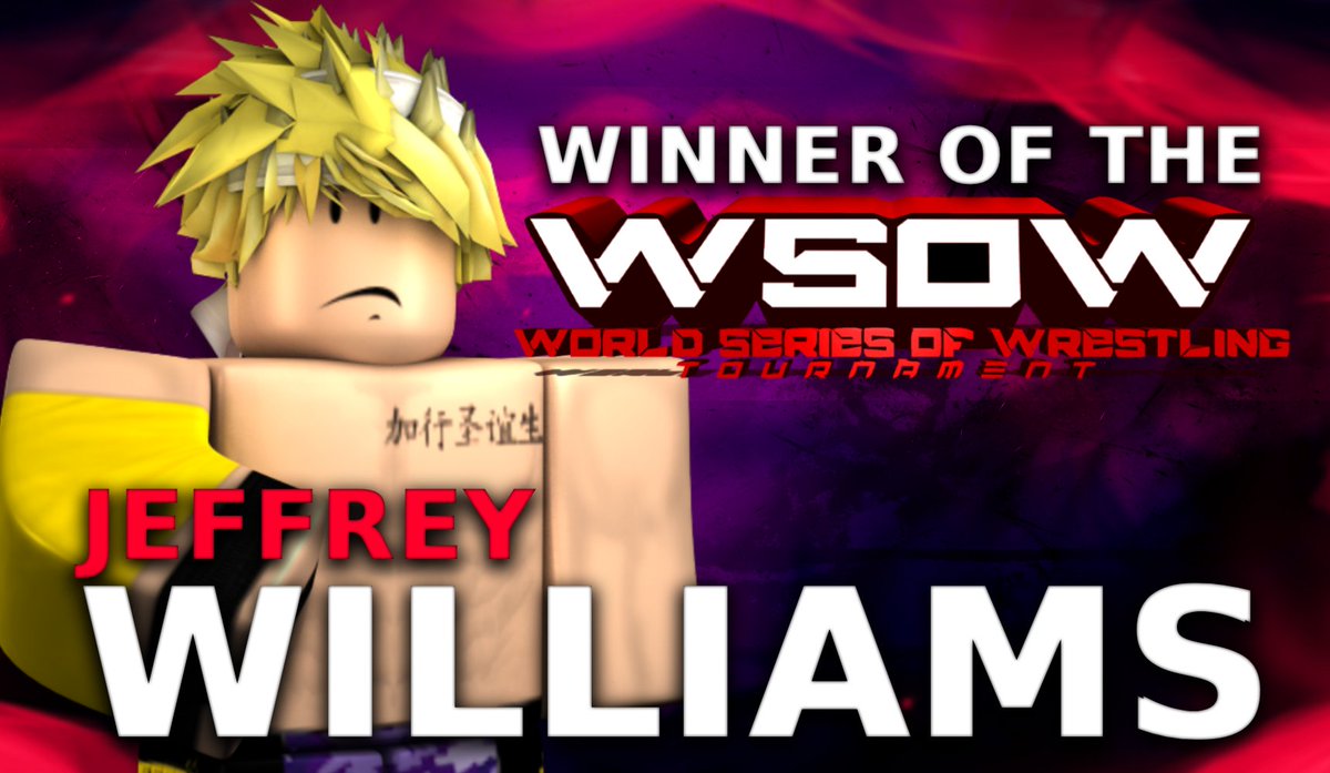 NGWRoblox's tweet image. Undefeated throughout the entire World Series of Wrestling Tournament, "the Anchor" @RoJeff_Williams has defeated @_NightmareRhode and will challenge for the @NGWRoblox World Heavyweight Championship (current champ: @JustDewIt10) at GENESIS!
