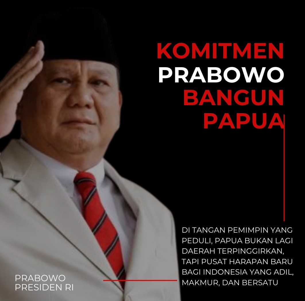 Infrastruktur, pendidikan, kesehatan—semuanya Prabowo gas terus buat Papua biar nggak ketinggalan #PrabowoutkPapua