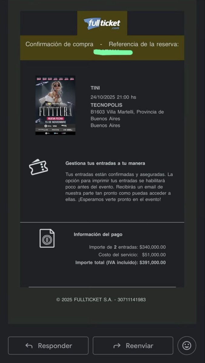 barbiarza's tweet photo. @soflanz VENDO ENTRADAS ‼️🔔 24/10

Tengo dos pero pueden venderse por separado. NO voy por temas laborales.

2 - CAMPO VIP MECHÓN DE PELO
MISMO PRECIO QUE SE COMPRÓ https://t.co/toT5PlHq0S
