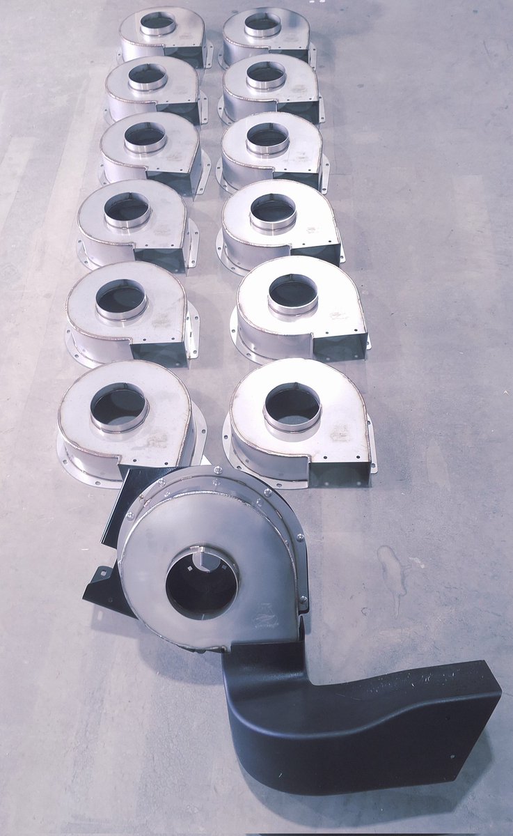 Another batch of stainless steel caseih vacuum fan covers ready to go out for delivery