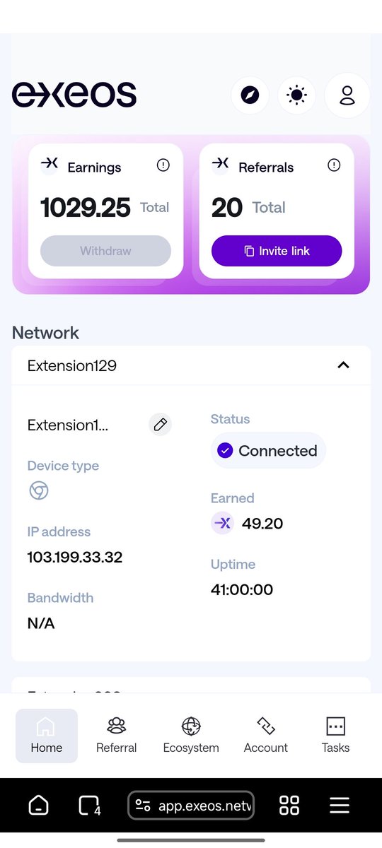vantainode2's tweet image. Airdrop node. Mọi người tham gia link giới thiệu của mình nhé.  app.exeos.network/?referralCode=… 

#Airdrops #node #exeos #network #depin #web3