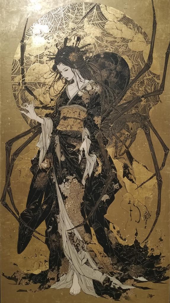 【蜘蛛に憑かれた女】