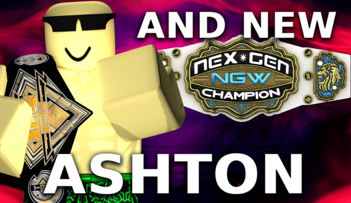NGWRoblox's tweet image. Despite coming short in the Sinner's Choice match, Ashton of the Paradoxicals was able to take down Andre Rusher and become the new @NGWRoblox Nex-Gen Champion!