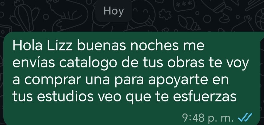 El tipo de mensajes que me gusta responder.