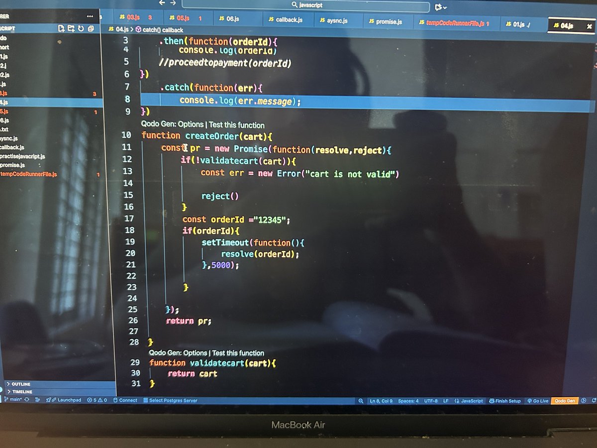 buildwithyash's tweet image. Good morning everyone
Starting my day practising promise in java script
Let’s gooo