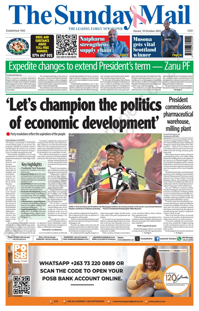 Leadership 101. Well said Cde President.