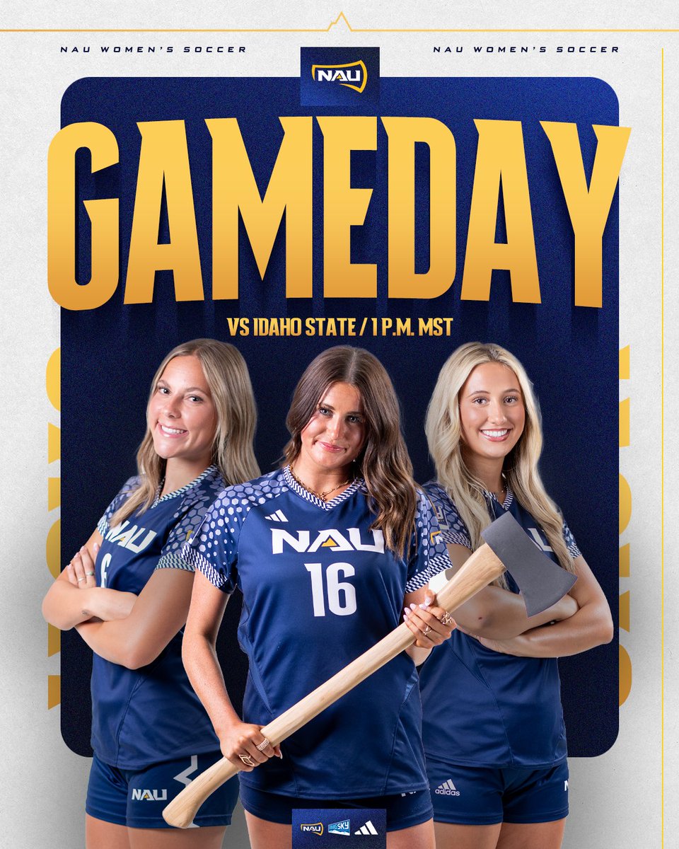 NAUSoccer_'s tweet photo. One last Game Day at LJ this year.

👉 vs. Idaho State
📍 Flagstaff, Ariz.
🕐 1 p.m. MST
📊 https://t.co/6g6FJSDtaE
💻 https://t.co/Mxpe12FGHj

#RaiseTheFlag | #BigSkySoccer https://t.co/CU6UtIyh0R
