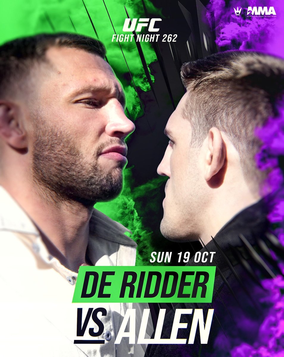 Big clash going down at middleweight between Reinier De Ridder and Brendan Allen at #UFCFightNight262 

#UFC #MMA #M2MMA $RLAB $MRES $OTC

￼