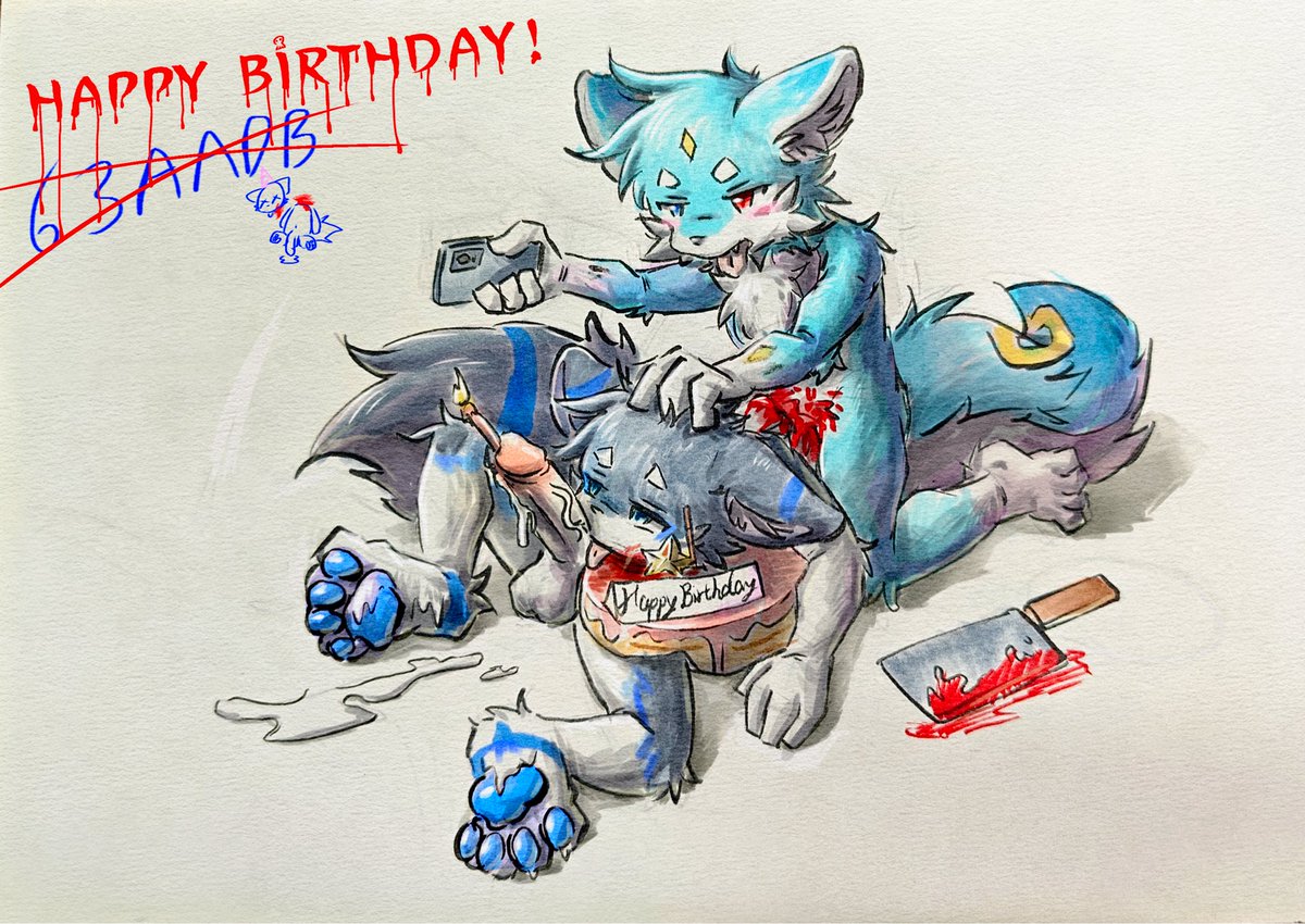 63AADB's tweet photo. @Furry_CH4 画的暗黑版生贺-w-
废物大树又被砍头了！ https://t.co/FRPzZgnCbW
