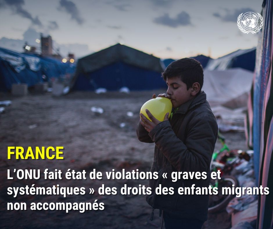 #France l Selon un rapport du Comité des droits de l’enfant de l'ONU, les enfants migrants sont contraints de vivre sans abri, privés de soin essentiels, dans des conditions qualifiées de « dégradantes » et « contraires à la dignité humaine ».

buff.ly/1PG75wh