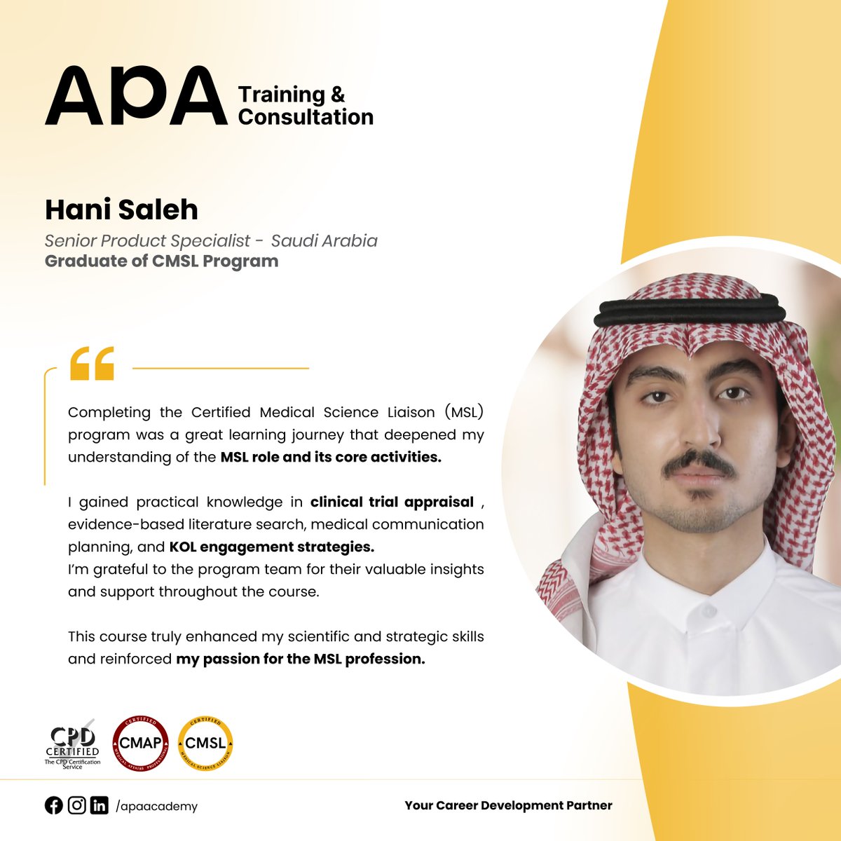 Academy Of Pharmaceutical Affairs (APA) tweet media