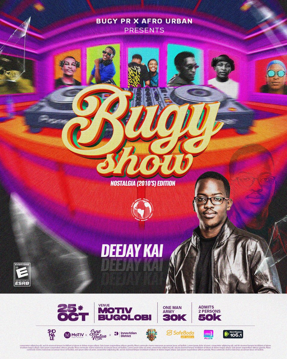 deejaybugy's tweet photo. Good morning folks. 
It’s top of the hour with Bugy, here are today’s headlines:🎙️📻

The lineup’s getting hotter by the minute 🔥

Stay tuned, it’s #TheBugyShow season! 🎶

End of the bulletin. Now go secure that Bugy Show ticket via https://t.co/jUxcNRPknf  🎟️🔥

cc @EyoMackus #LetsGetBugy