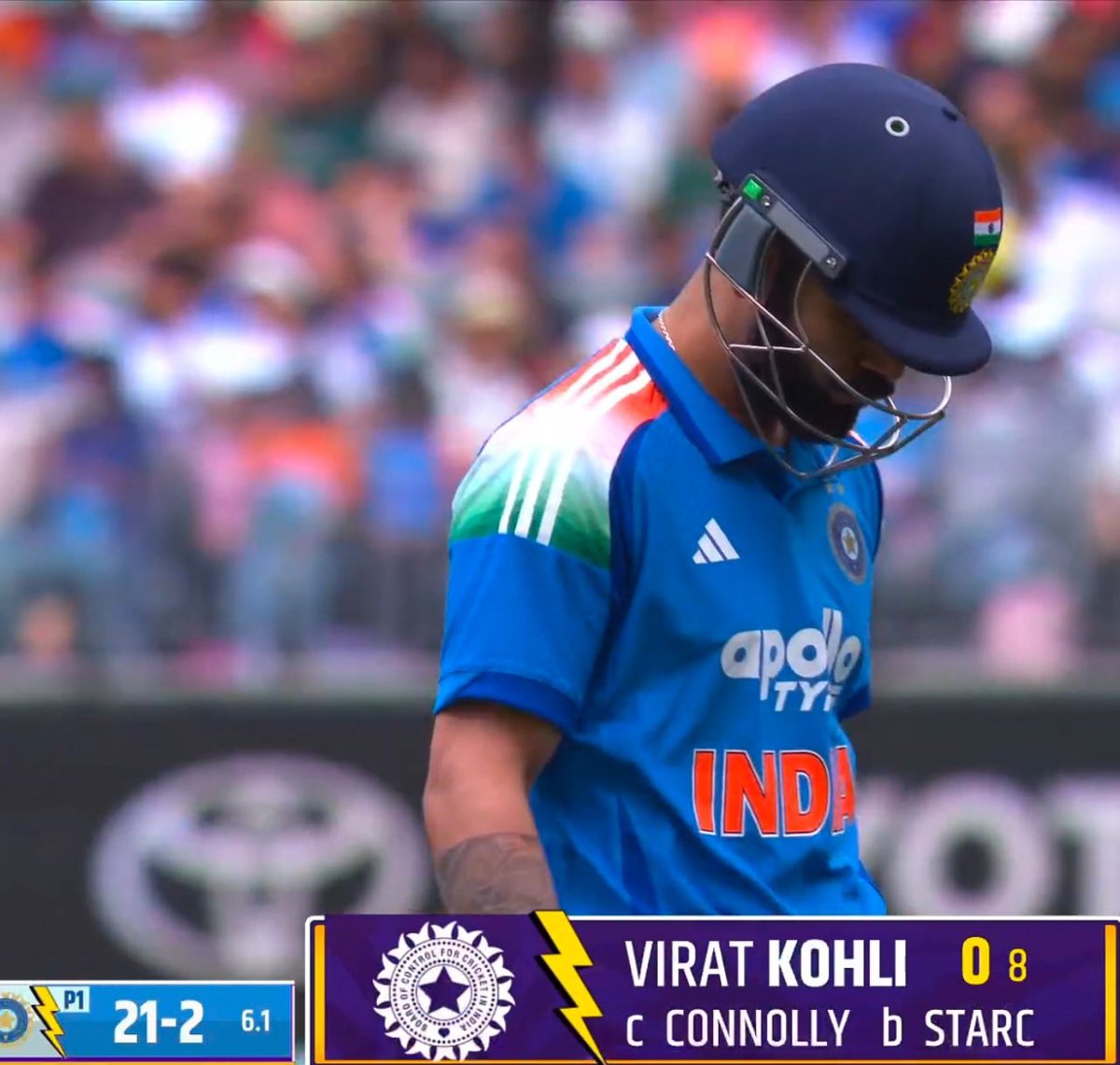 Kohli gone💔💔
#INDvsAUS #AUSvIND