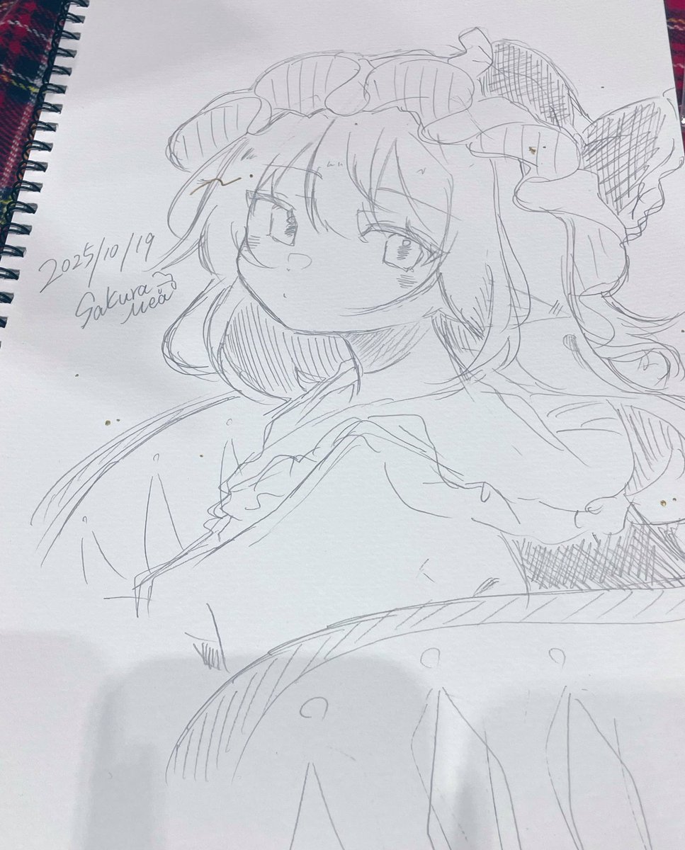 Sakura_mea_'s tweet photo. スケブできてます！
スペース寂しくて勝手に飾っちゃってます😼 https://t.co/nls0eZp7P0