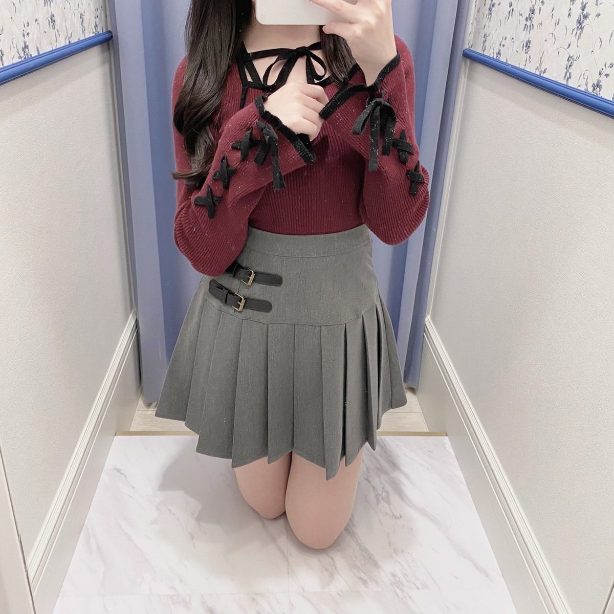 evelyn 袖レースアップニット 量産型 地雷 袖レースアップニット｜evelyn（エブリン）公式通販サイト