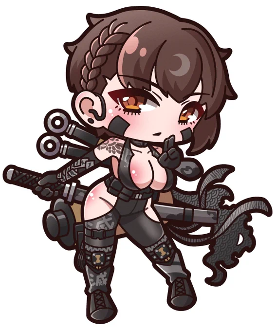 #絵描きさんがデフォルメ絵を見せてくれるタグ