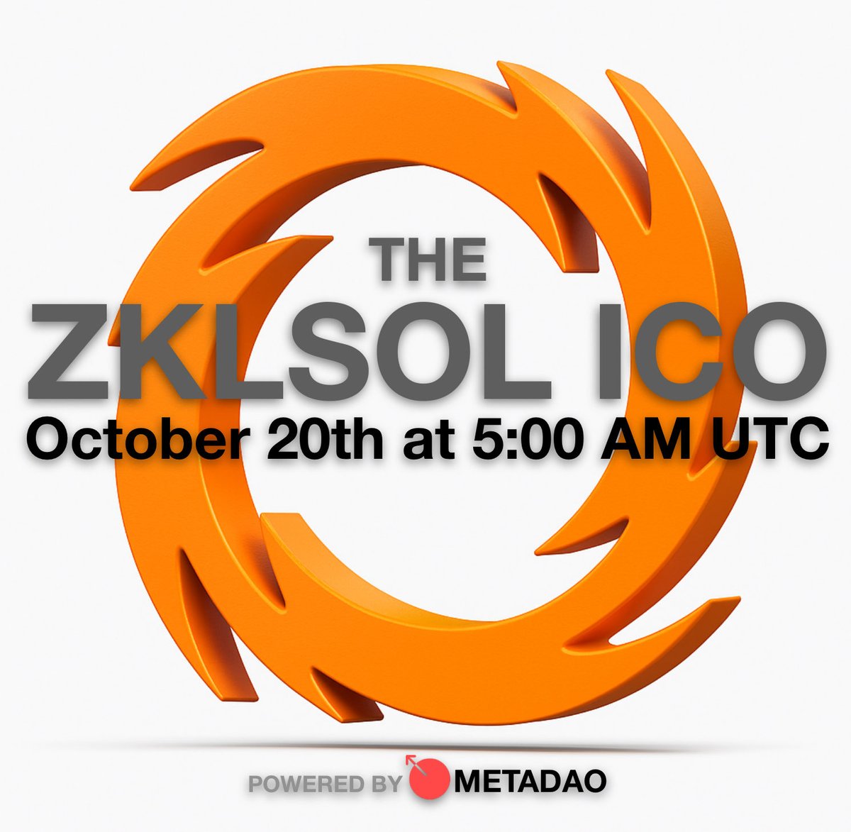 MetaDAOProject's tweet image. The @ZKLSOL ICO will begin on October 20th at 5:00 AM UTC.

See you in the books!