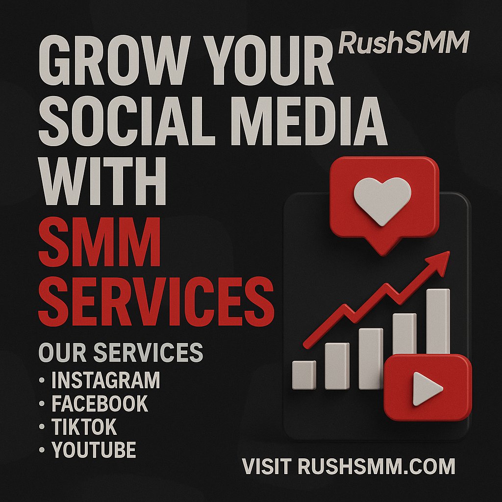 rushsmm_com's tweet photo. 🚀 Grow your social presence with RushSMM — The #1 SMM Panel for Real Results and Brand Visibility.
Boost your reach on Instagram, TikTok, YouTube, Facebook, and Twitter with trusted, fast &amp; affordable services.
🌐 Explore more: https://t.co/Cm9AVAPvSy

#SMMPanel  #RushSMM https://t.co/wtAiP3HSIh
