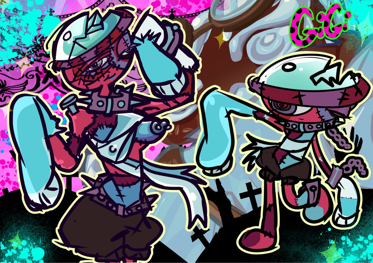 Franken Gigi to match cosmos new skin #dandysworld