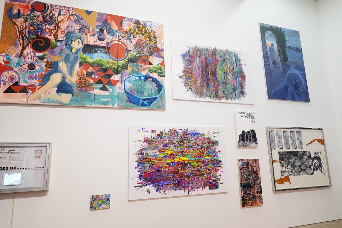 umelabo's tweet photo. 名もなき実昌×梅沢和木企画展「MAD IMAGE」市ヶ谷ミヅマアートギャラリー、昨日で無事終了いたしました。ありがとうございました…！至らぬところも多く助けられてばかりでしたが、開催することができて本当に良かったです。すべてに大感謝。 https://t.co/W7f7RyigZu