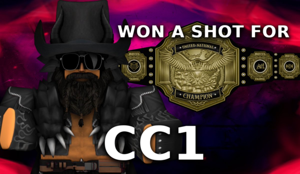 NGWRoblox's tweet image. It looks like @thegoatemp may soon have to walk the line, as "the Last Cowboy" CC1 has secured himself a shot at the @NGWRoblox United National Championship