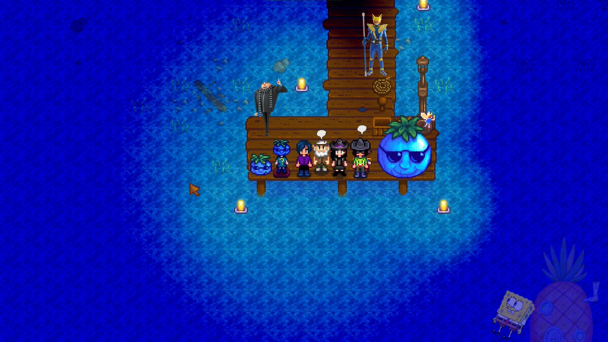 FeloniousFarm's tweet image. Here at Felonious Farm™ we love how despicable the dance of moonlight jelly is! The jellyfishes were dancing quite well! We can't wait for the next festival! See you all next Stardew Saturday!
