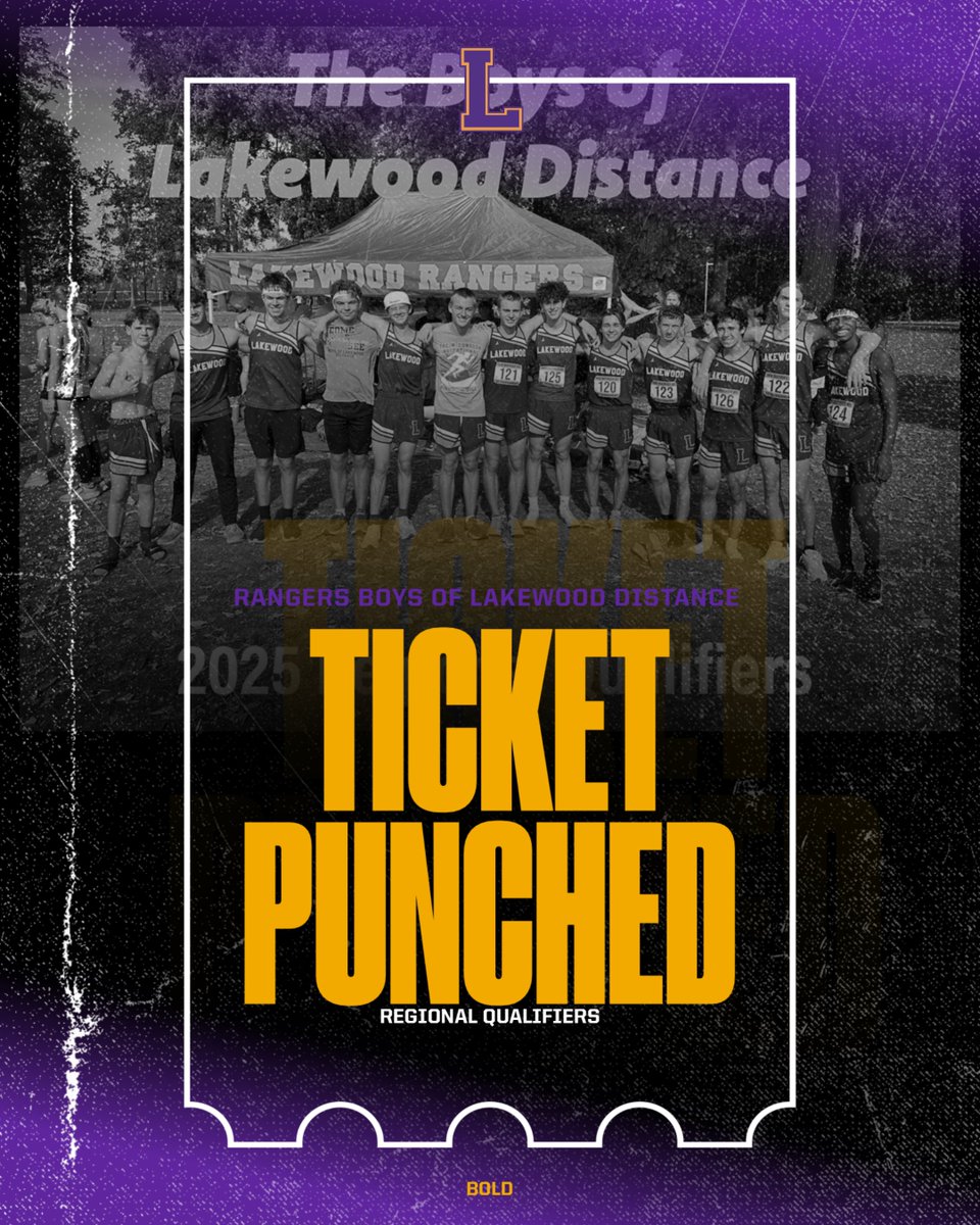 Congratulations to the Boys of Lakewood Distance XC Team as they have qualified for regionals for the 2nd consecutive year!  Let's make a run boys (pun intended)!  Ranger Pride!!