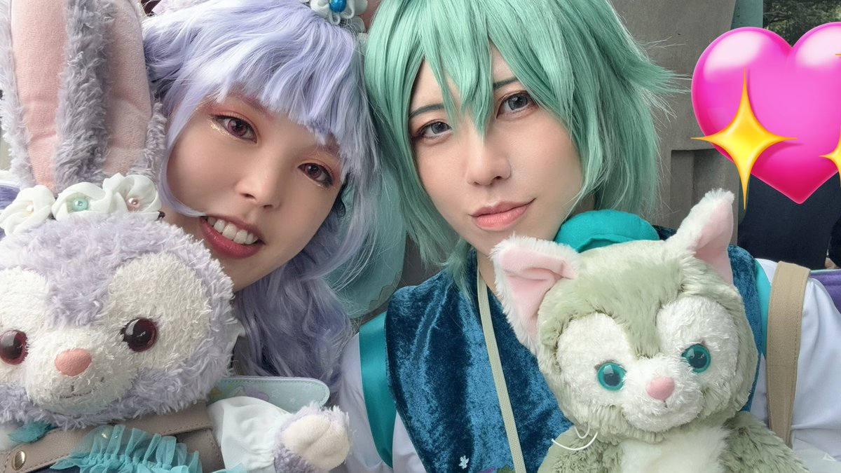 昨日と今日！
昨日がレオナ🏰、今日はルー🌊！